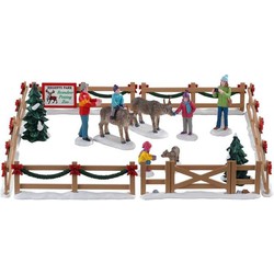 Reindeer petting zoo, set of 17