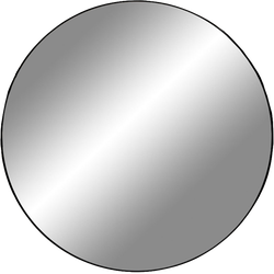 Eveline ronde wandspiegel zwart - Ø 80 cm