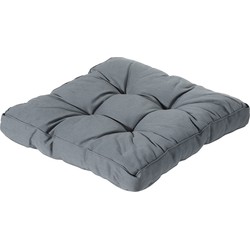 Madison Florance Kussen - Rib Grey - 47x47 - Grijs