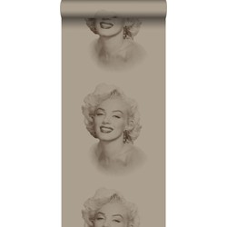 Origin behang Marilyn Monroe glanzend brons