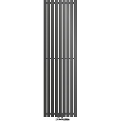 Designpaneel radiator 480x1600 mm, antraciet, wandaansluitingsset