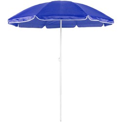 Verstelbare strand/tuin parasol - blauw - dia 150 cm - verstelbaar - Parasols