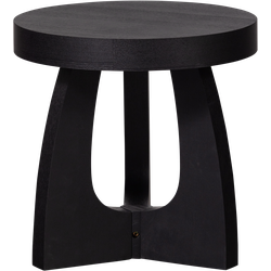WOOOD Tala Bijzettafel - MDF Fineer - Zwart - 45x45x45