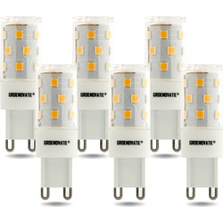 Groenovatie G9 LED Lamp 5W Extra Warm Wit Dimbaar 6-Pack