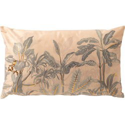 Dutch Decor AARON - Kussenhoes 30x50 cm - Moss Gray - roze - Dutch Decor