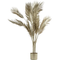 Cozy Ibiza - Palm kunstplant metallic licht goud 120 cm