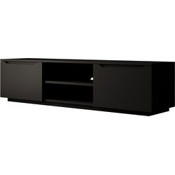 Meubella - TV-Meubel Fairmont - Mat zwart - 160 cm