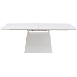 Uitschuifbare Eettafel Benvenuto White 200(50)x110cm