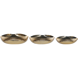 UJUNG - Decoratief dienblad set van 3 - Goud - IJzer