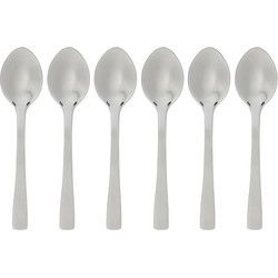 Koffielepels/theelepels - 6 stuks - RVS - 9,5 cm - Theelepels