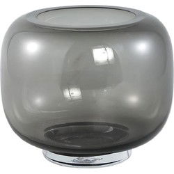 PTMD Vaas Mexx - 21x21x20 cm - Glas - Grijs