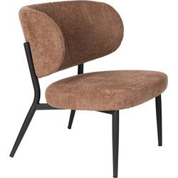 Housecraft Living Sanne Loungestoelen/ Fauteuil Oranje Grijs - Set van 2
