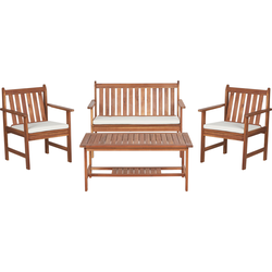 ALTIDONA - Loungeset - Gebroken wit - Acaciahout