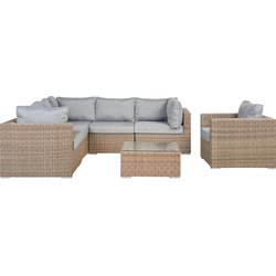 Beliani CONTARE - Loungeset-Bruin-PE rotan