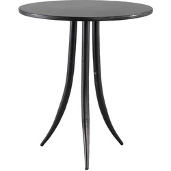 PTMD Maeve Ronde Tafel - H45 x Ø39 cm - Metaal - Zwart