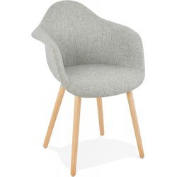 Design stoel met armleuningen RAMBLA 62x50x80 cm Grijs