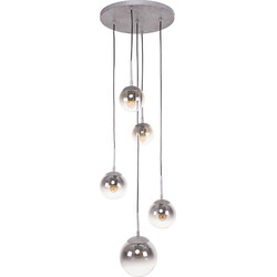 AnLi Style Hanglamp 5L bubble shaded getrapt