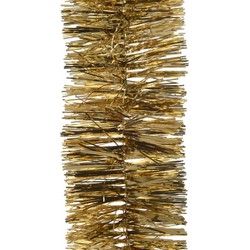 8x Kerst lametta guirlandes goud 270 cm kerstboom versiering/decoratie - Kerstslingers