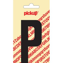 Deco letter p nobel zwart 90 mm - Pickup