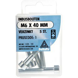 Inbusbout m6x40mm 5st