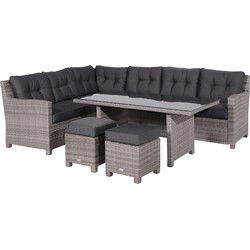 Blue bird L/D set 5-dlg links organic grey 2-h/ reflex black