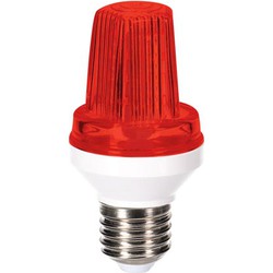 Mini ledflitslamp e27 3 w rood