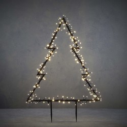 Luca Lighting Kerstboom Tuinsteker - 72x1x100 cm - 225 LED - Zwart
