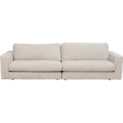 Duncan modulaire gestoffeerde 3 zitsbank lichtgrijs/beige - 258 cm