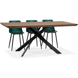 Eettafel met centrale x-vormige poot WALABY 200x100x755 cm
