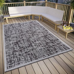 Buitenkleed - Telu Grijs/Antraciet - 76 X 150 CM