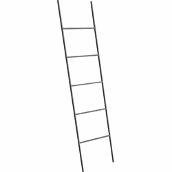 ARIBIBI - Handdoekrek - Zwart - Metaal