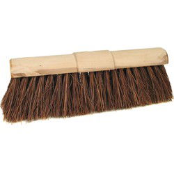 BETRA Bezemkop - buitenbezem - bruin - FSC hout/natuurvezel - 45 cm - Bezem