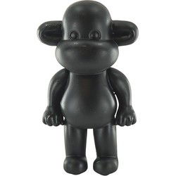 Ornament - Monkey Figurine 'The Legend'- Polyresin - Black - 33x21x50cm