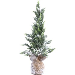 PTMD Quivian Decoratief Kerstmis Ornament - 22x22x61 cm  - PE - Groen