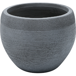 ZAKROS - Bloempot - Grijs - 38 cm - Klei-vezelmengsel
