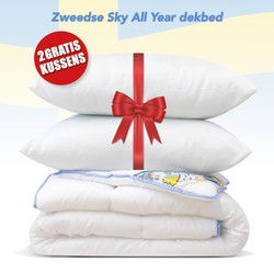 All Year dekbed + 2 Hoofdkussen - Litsjumeaux - Dekbed Set - 240x220 cm