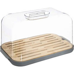 5Five - Broodtrommel met afsluitbare klep - 28 x 18 x 15 cm - Broodtrommels