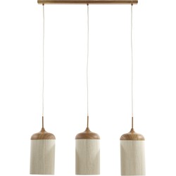 Light & Living - Hanglamp DANIA - 90x22x32cm - Bruin