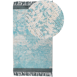 Beliani AKARSU - Laagpolig-Blauw-Viscose