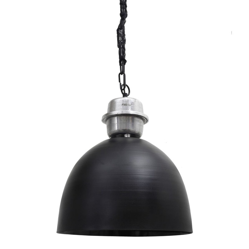 PTMD Hanglamp Josh Iron black with aluminium top 19xØ36 - 