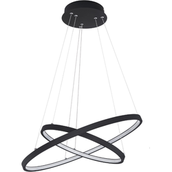 Industriële hanglamp Ralph - L:51cm - LED - Metaal - Zwart