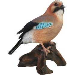 Dierenbeeldje Vlaamse gaai vogeltje vogel 16 cm polystone - Beeldjes