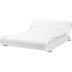 AVIGNON - Futon tweepersoonsbed - Wit - 160 x 200 cm - Kunstleer