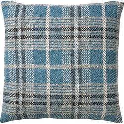 Dutch Decor RENZO - Kussenhoes gemeleerd Provincial Blue 45x45 cm - lichtblauw - Dutch Decor
