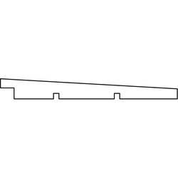 Zweeds rabat Eco douglas zwart geimpregneerd 1,1/2,2x19,5x400 cm Tuindeco