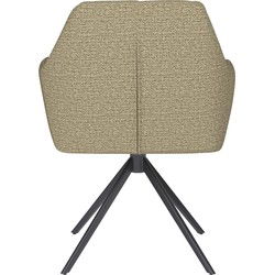 Housecraft Living Pete Eetkamerstoel Draaibaar Metaal Pistache groen