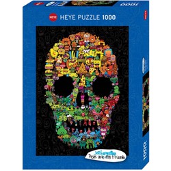 Heye Heye puzzel Doodle Skull - 1000 stukjes