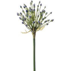 Emerald Allium/Sierui kunstbloem - losse steel - blauw - 70 cm - Natuurlijke uitstraling - Kunstbloemen