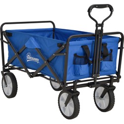 4goodz Opvouwbare Bolderwagen Bolderkar - Blauw