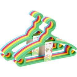 Storage Solutions kledinghangers kids - 16x - kunststof - multicolor - Kledinghangers